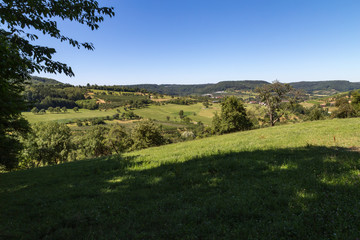 Fototapeta na wymiar rural landscape in late summer