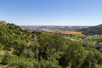 rural landscape in late summer