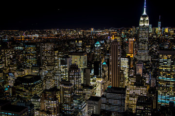 new york city manhattan at night