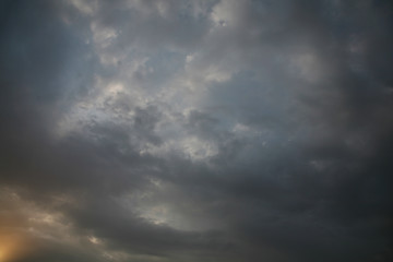 Blue beautiful sky clouds as the best picture. The most abstract sky background image is blue. Different  types of clouds.