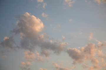 Best clouds and sky color image. The most beautiful background of abstract skies. Clouds are like pictures of different kinds. 