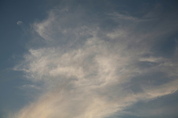 Natural sky with clouds is the best background of nature. Beautiful abstract sky like a picture. Best blue skies natural image.