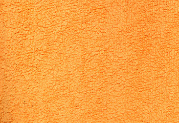 Bright brown textile surface, Abstract background and texture from orange color towel
