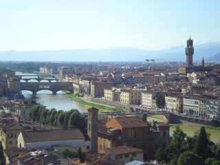 Fototapeta na wymiar Panorama of Florence from Piazzale Michelangelo.