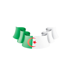 Algeria flag, vector illustration on a white background