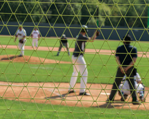 Baseball game view