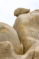 Stones of the original form of desert color