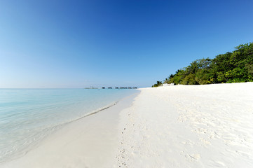 Paradise island in Maldives