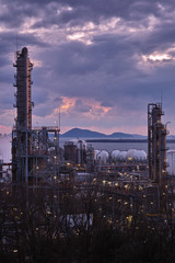 Fototapeta premium 水島工場夕景
