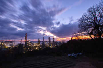 水島工場夕景