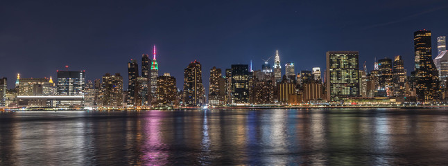 Obraz na płótnie Canvas A night pano Image of New York City