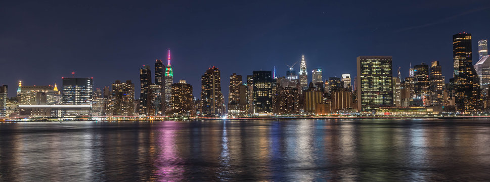 A night pano Image of New York City