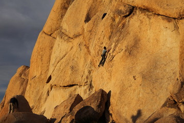 Climber in Joshua Tree National Park