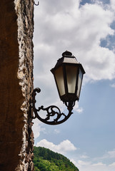 Fototapeta na wymiar Vintage lantern on a wall of a house
