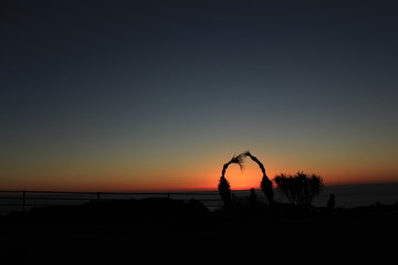 南伊豆　あいあい岬の夕日