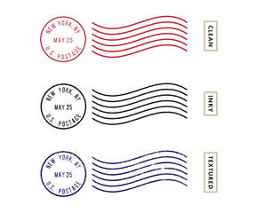 Postage Stamp Set - obrazy, fototapety, plakaty