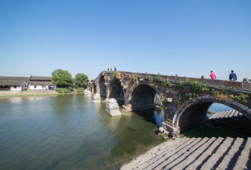 Fototapeta premium Beautiful old town in Hangzhou, Chin