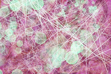 Abstract Green and Pink