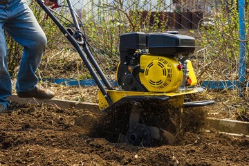 Plowing, cultivation, work in the garden.