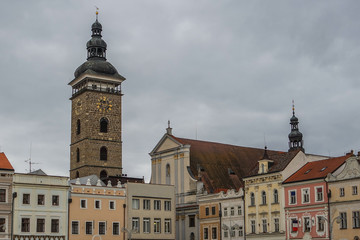 Main square in Ceske Budejovice (Budweis), Czech Republic