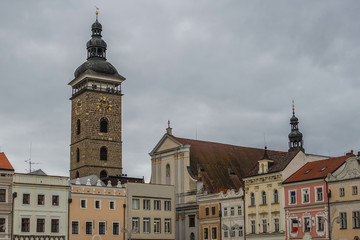 Fototapeta na wymiar Main square in Ceske Budejovice (Budweis), Czech Republic