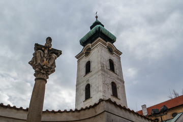 Fototapeta na wymiar Белая башня - Ческе-Будеёвице