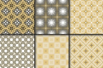 Set of Zigzag Seamless Pattern, Vector Illustration. For Interior Design, Printing, Wallpaper, Decor, Fabric, Invitation.