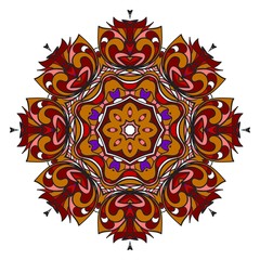 Hand drawn background with Mandala. Vector decorative elements. Arabic, Indian, ottoman motifs