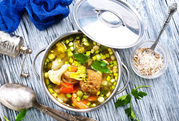 soup with vegetables