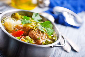 soup with vegetables