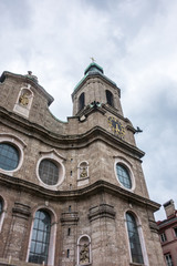 Fototapeta na wymiar Cathedral of St. James in Innsbruck, Austria