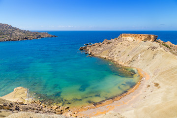 Fototapeta premium Gnejna, Malta. Picturesque bay