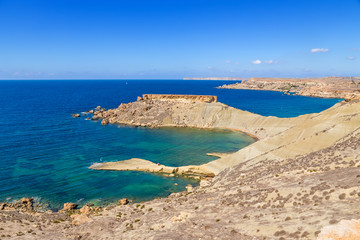 Bay of Gnejna, Malta. One of the most beautiful views of the coast