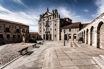 Fototapeta premium Church and convent of St Teresa of Jesus. Avila, Castilla Leon. Spain