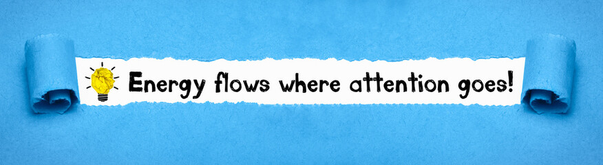Energy flows where attention goes!
