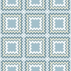 Obraz premium Cyclical Pattern of Geometric Shapes. Seamless Vector Illustration. For the Interior Design, Wallpaper, Printing, Textile Industry, Scrapbook Paper.