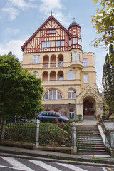 Beautiful exterior of newly built home in Karlovy Vary,  Czech Republic