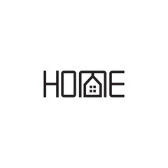 HOME logo letter design