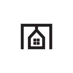 M letter Home logo design