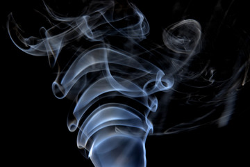 abstract smoke on black background