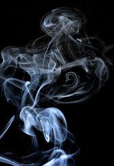 abstract smoke on black background