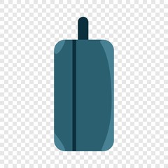 Side of travel bag icon. Flat illustration of side of travel bag vector icon for web design