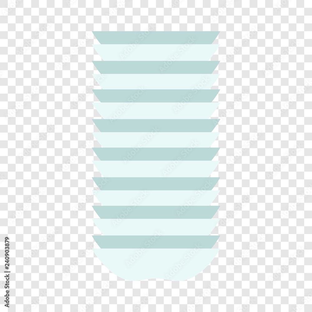 Poster stack plate icon. flat illustration of stack plate vector icon for web design