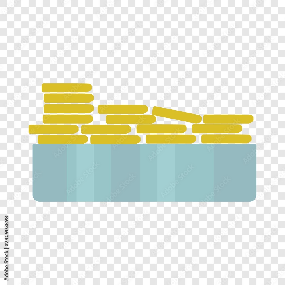 Poster stack bread piece icon. flat illustration of stack bread piece vector icon for web design