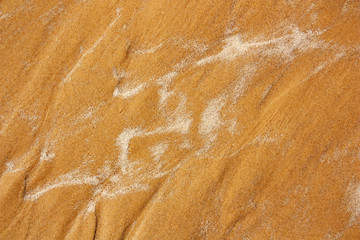 Texture of natural pattern on wet sand