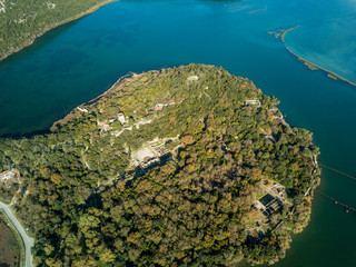 Unesco world heritage of the Ancient city of Butrint in Albania 