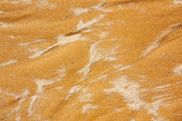 Texture of natural pattern on wet sand