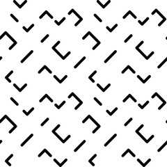 Vector geometric pattern in black and white style on a white background.