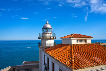 Peniscola Lighthouse in Castellon Spain