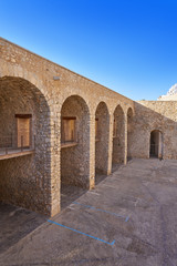 peniscola stone arch arcades in Castellon